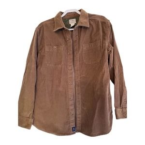 LL Bean Corduroy Button Up Large